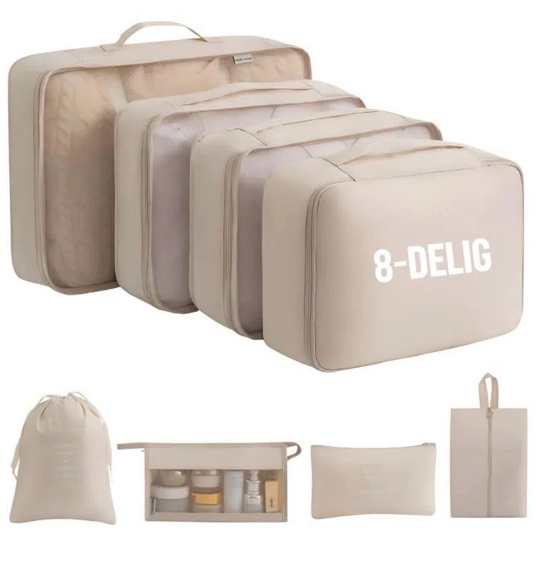 Packing cubes set van Solud in kleur beige